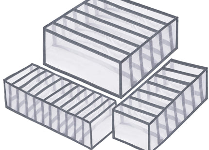 Lade Organizer - Lade verdeler - Opbergsysteem - Ondergoed - Sokken - BH - Grijs