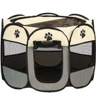 Puppyren | Hondenren | Opvouwbare Dierenren | 91 cm | Grijs/Zwart/Beige