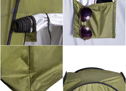 Pop-Up Tent - 1 persoons - Omkleedtent - Festival - Strand - 120 x 120 x 190 - Groen
