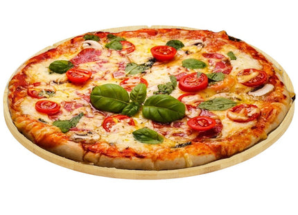 Pizzaplank | Pizzasteen | Pizzasnijder | 33 cm | Naturel