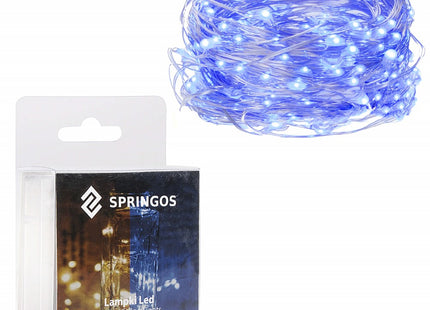 Kerstverlichting | 4.9 m | Waterdicht | Op Batterij | LED-Verlichting | Blauw
