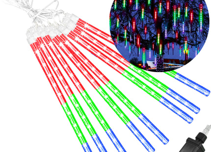 Ijspegelverlichting | Kerstboomverlichting | Met 144 LED Lampjes | 8 Stuks | Multicolor
