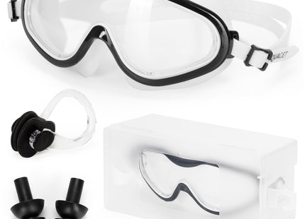 Duikbril - Zwembril - Inclusief Oordoppen En Neusklem - Verstelbaar - Unisex - Transparant - UV400