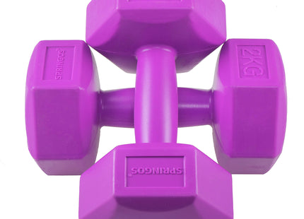 Dumbbell Set - 2 KG - Paars - Oefengewichten