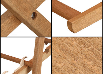 Houten Ligstoel | Strandstoel | Ligstoel | Verstelbaar | Beukenhout | Handgemaakt | Leger Groen