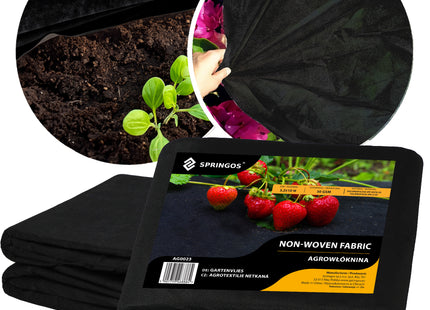 Worteldoek - Anti -Onkruid - Beschermfolie - 50g - 3,2X10 M - Zwart