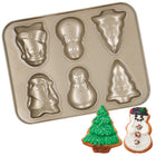 Bakvorm - Kerstkoekjes - Vormer - Kerstmis - Staal - Goud