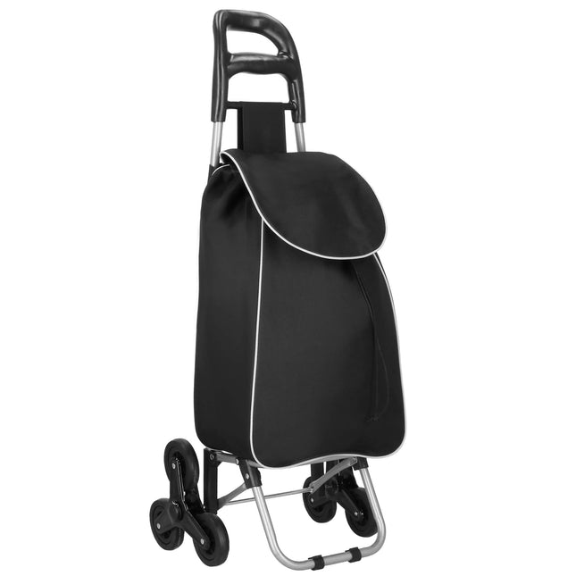 Boodschappentrolley - Met Zes Wielen - Grijs - Zwart - 30 L - 18 KG - 95 x 54 CM
