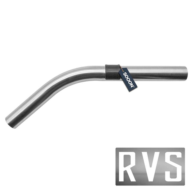 SQOON® Gebogen RVS Buis 38 mm – Geschikt voor Numatic & Makita stofzuigers – Vervangt 602919