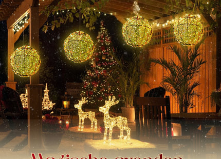 Lichtbol - Kerstversiering - Warm Wit - Flash Optie - Indoor & Outdoor - 200 Led - Ø 18 - Dimmer - 8/16 Timer