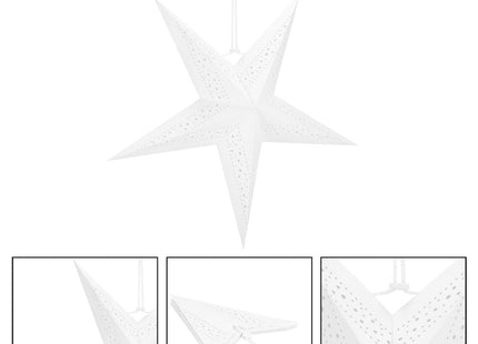 Kerst Ster | Papier | Opvouwbaar | 60 cm | Wit