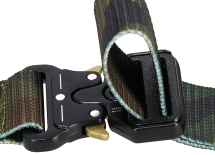 Riem - Buidel set - Polyester - Ritssluiting - Militair - camouflagegesp - Groen - 125 cm
