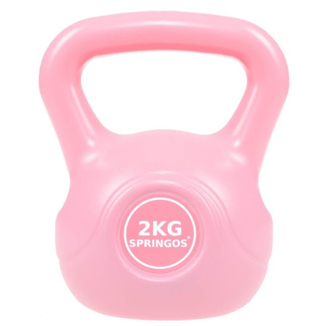 PVC Kettle Bell | Kettlebell | 2 kg | Roze