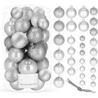 Kerstballen | 30 Stuks | 6/5/4 cm | Zilver