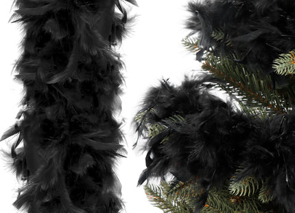 Kerstboa | Kerstslinger | 1.8 m | Zwart