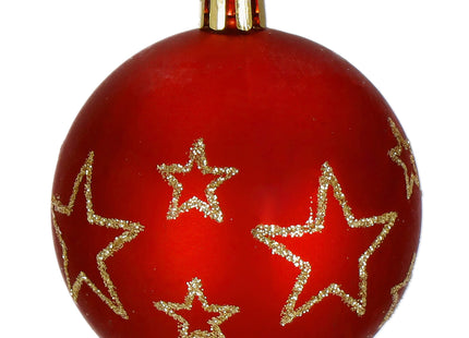 Kerstballen | 30 Stuks | 6 cm | Bruin/Groen/Rood/Goud