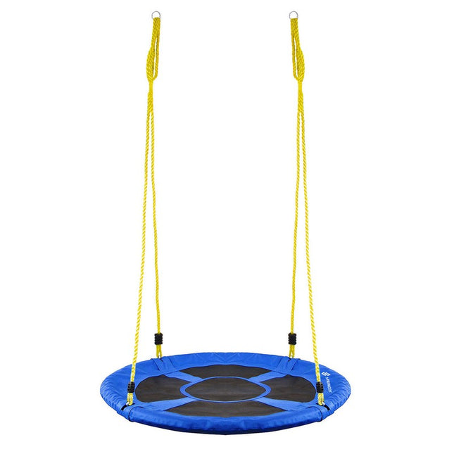 Nestschommel | Kinderschommel | Ø110 CM | Max 150 KG | Blauw/Zwart/Geel