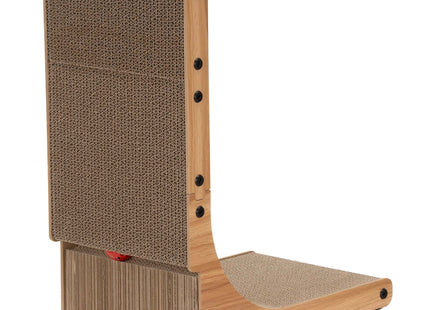 Krabpaal - Voor Katten - Meubelbescherming - Met Bel - Kattenkruid - 50 cm - Bruin