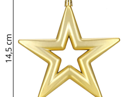 Kerstbal | Ster | 2 Stuks | Onbreekbaar