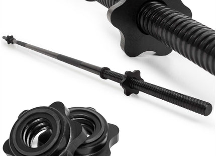Actiget® Halterstang | Barbell |Staal | 180 cm | 25 mm | 2 Klemmen | Zwart