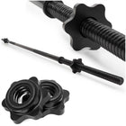 Actiget® Halterstang | Barbell |Staal | 180 cm | 25 mm | 2 Klemmen | Zwart