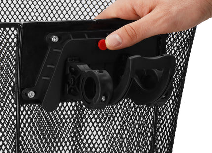 Fietsmand - Kliksysteem - Metaal - Zwart - 6 Kg