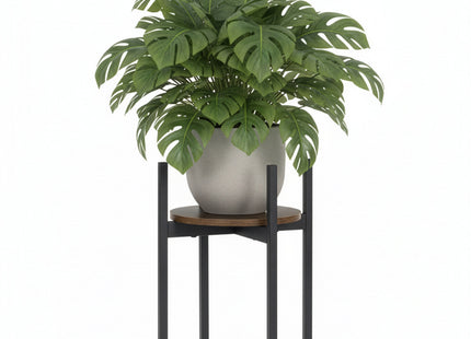 Bloemenstandaard - Plantenrek - Bloementrap - Metaal - 42,5 Cm - Zwart - 8 Kg