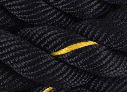 Battle Rope | Fitnesstouw | 7 kg | 9 m | Zwart