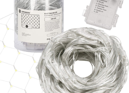 Lichtgordijn | IJspegel Verlichting | 100 LEDs | Warm Wit | 3 M