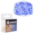 Kerstboomverlichting - 10 LED - Microdraden - 0.9 M - Blauw