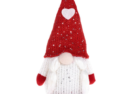 Kerstkabouter - Gnome - Dame - Kerstversiering - 28 cm
