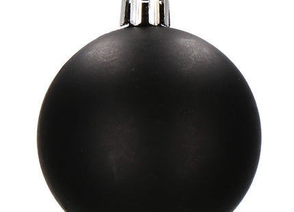 Kerstballen | 77 Stuks | Zwart