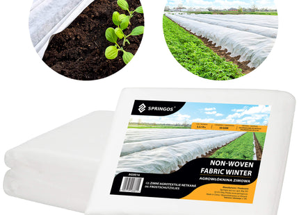 Vliesdoek - Plantenbescherming - 50g/M2 - 10x3.2M - Wit