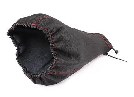 Versnellingspookhoes - Universeel - Pook Cover - Leer - Zwart - Rood