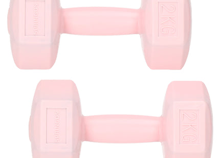 Dumbbell Set - 2 KG - Roze - Oefengewichten