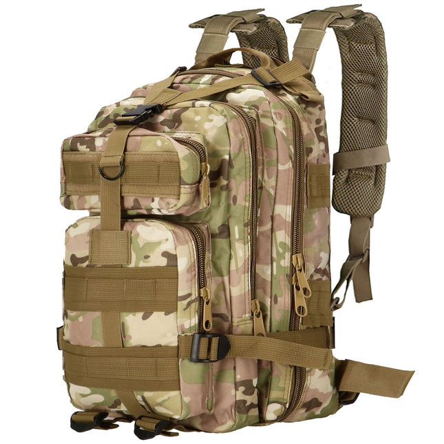 Rugzak | Backpack | Wandelrugzak | Tactical Backpack | 35 Liter | Camouflage | Groen/Camel/Beige