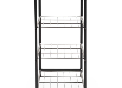 Schoenenrek | 4 Laags | Zwart | Naturel | 61,5 x 63 x 30 cm
