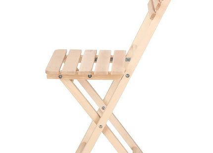 Tuinset | Tuintafel | Tuinstoelen | 3-delig | Opvouwbaar | Naturel