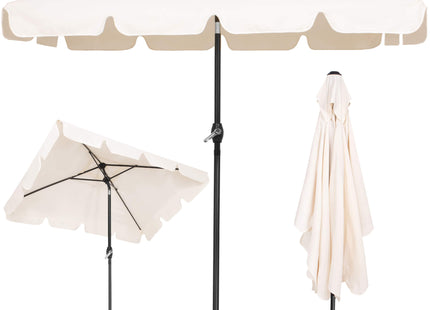 Parasol | Parasols | Kantelbaar | Met Ventilatie | Ecru | 200 X 130 cm