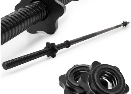 Actiget® Halterstang | Barbell |Staal | 180 cm | 25 mm | 2 Klemmen | Zwart