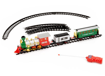 Springos® Speelgoedtrein - Stoomgeluid - Met afstandsbediening - 345 CM Spoor