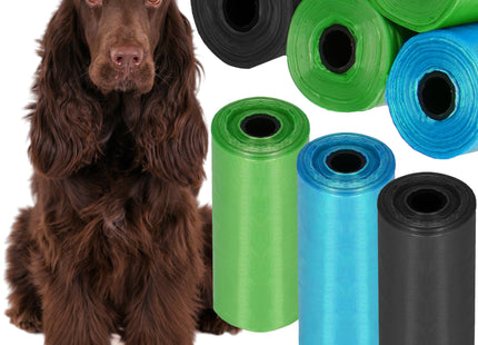 Poepzakjes - Voor Honden - Sterk - Kleurrijk - 3 Rollen - 18 Zakjes - 54 Stuks