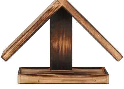 Vogelvoederhuisje - Vogelvoederplek - Vogelvoeding - Staand - Lichtbruin -  12,5 x 31 x 21,5 cm