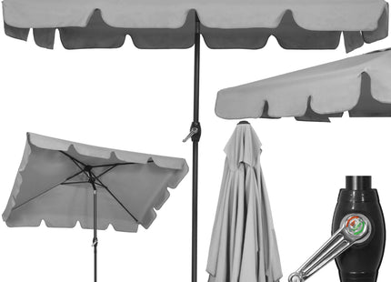 Parasol | Parasols | Kantelbaar | Met Ventilatie | Grijstint | 240 cm