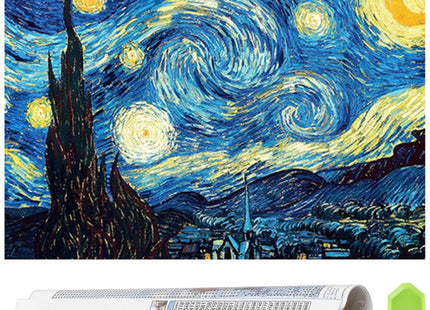 Diamond Painting - Volwassenen - Sterrennacht Van Gogh - 40 x 30 cm