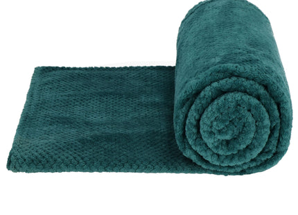 Plaid | Sprei | Bankdeken | Deken | 150 x 200 cm | Pluche | Groen