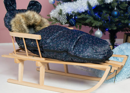 Voetenzak | Voetenzak Buggy | Voetenzak Autostoel | Universeel | 90 cm | Marineblauw/Grijs