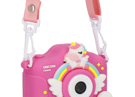 Digitale Camera - Kindercamera - Kindvriendelijk - Eenhoorn - Roze - 40MPX