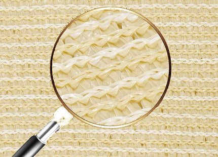 Schaduwdoek | Zonnezeil | Rechthoek | 4 x 3 m | 90% Schaduw | Beige