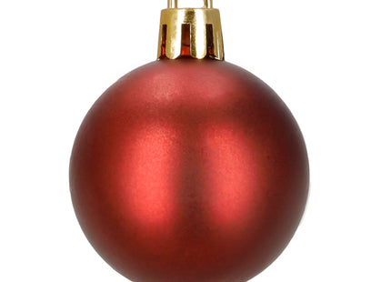 Kerstballen | 40 Stuks | Rood | Onbreekbaar